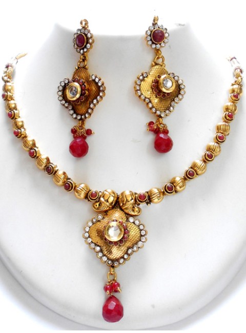 Polki Necklace Set